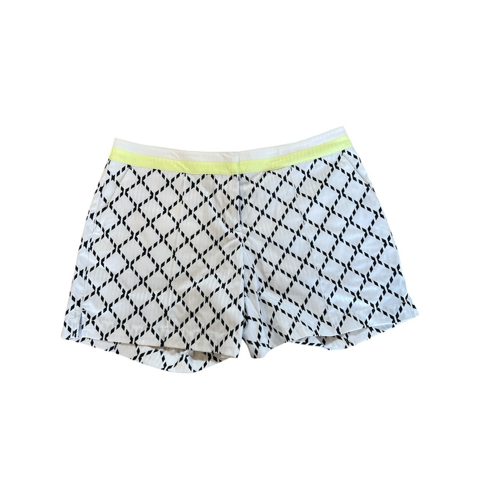 Womens Golf Shorts Size 2 Black‎ And White Checkered Slazenger Shorts- B - Picture 2 of 5
